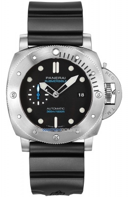 Buy this new Panerai Submersible 42mm pam00973 mens watch for the discount price of £7,790.00. UK Retailer.